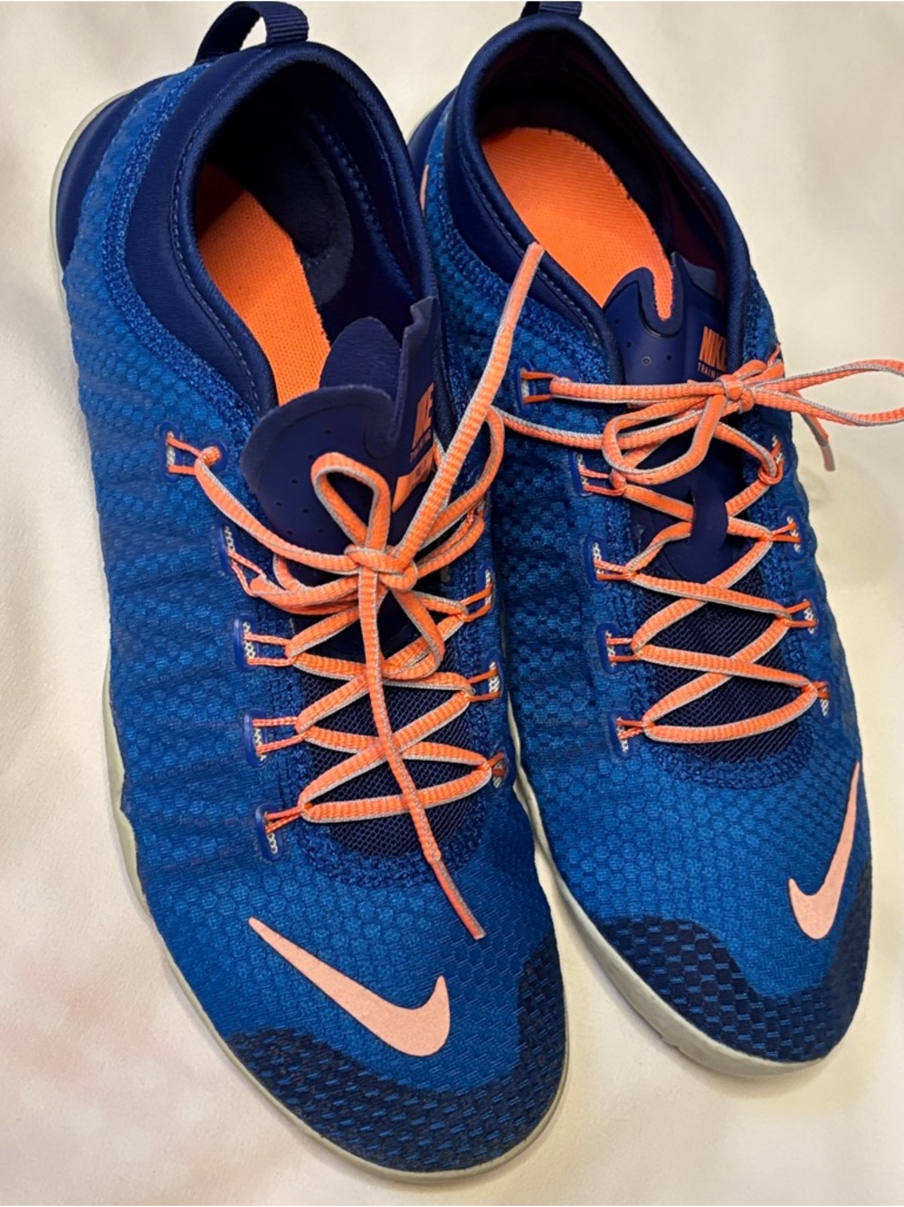 Nike Free 5.0 Running Shoes Womens US 8 Blue Pink Athletic Trainers Lightweight